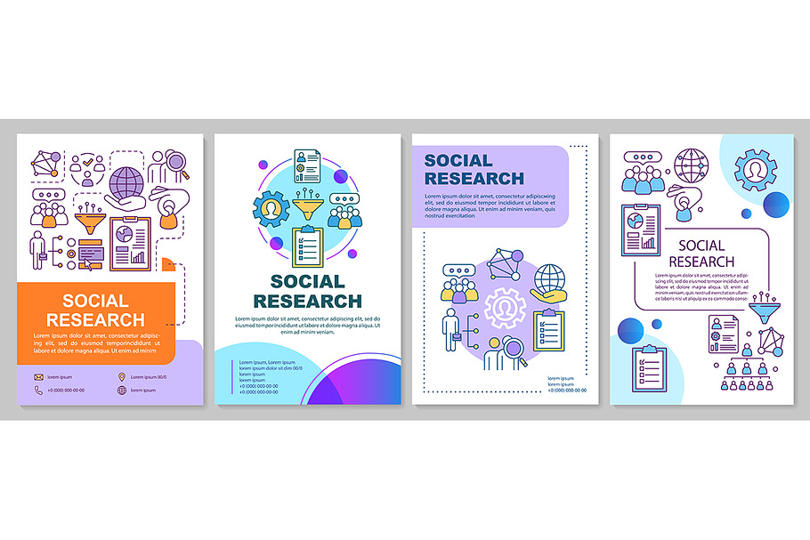 Social research brochure template in Brochure Templates - product preview 8