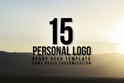 15 Personal Name Based Logo Template