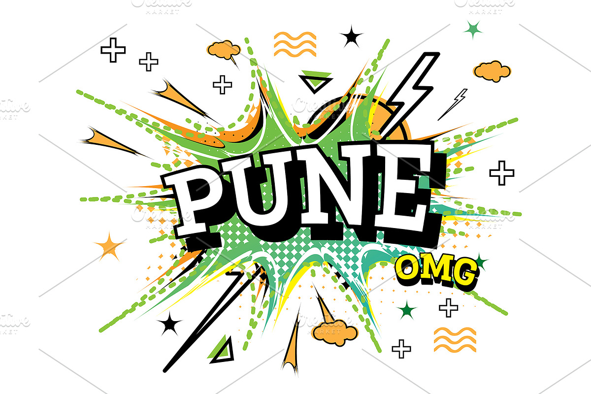 Pune Comic Text in Pop Art Style in Illustrations - product preview 8