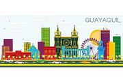 Guayaquil Ecuador City Skyline
