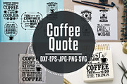 Coffee Quotes Cricut V6 Black