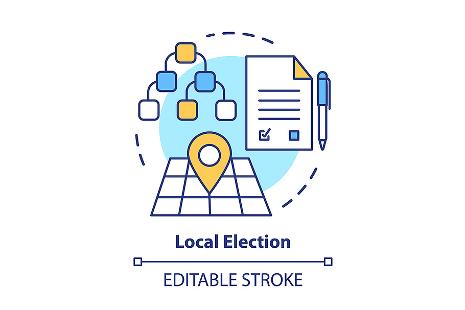 Elections concept icon in Icons - product preview 8