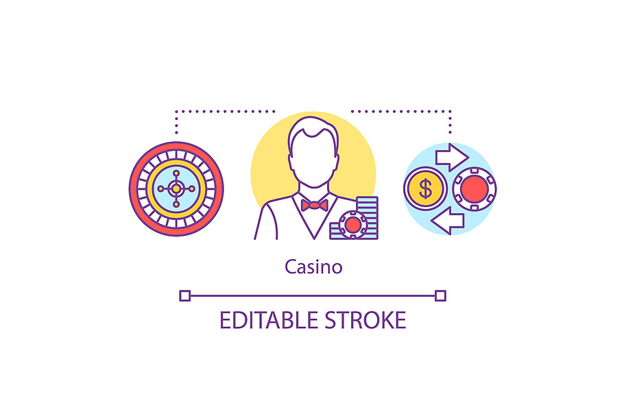 Casino concept icon in Icons - product preview 8