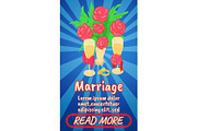 Marriage concept banner