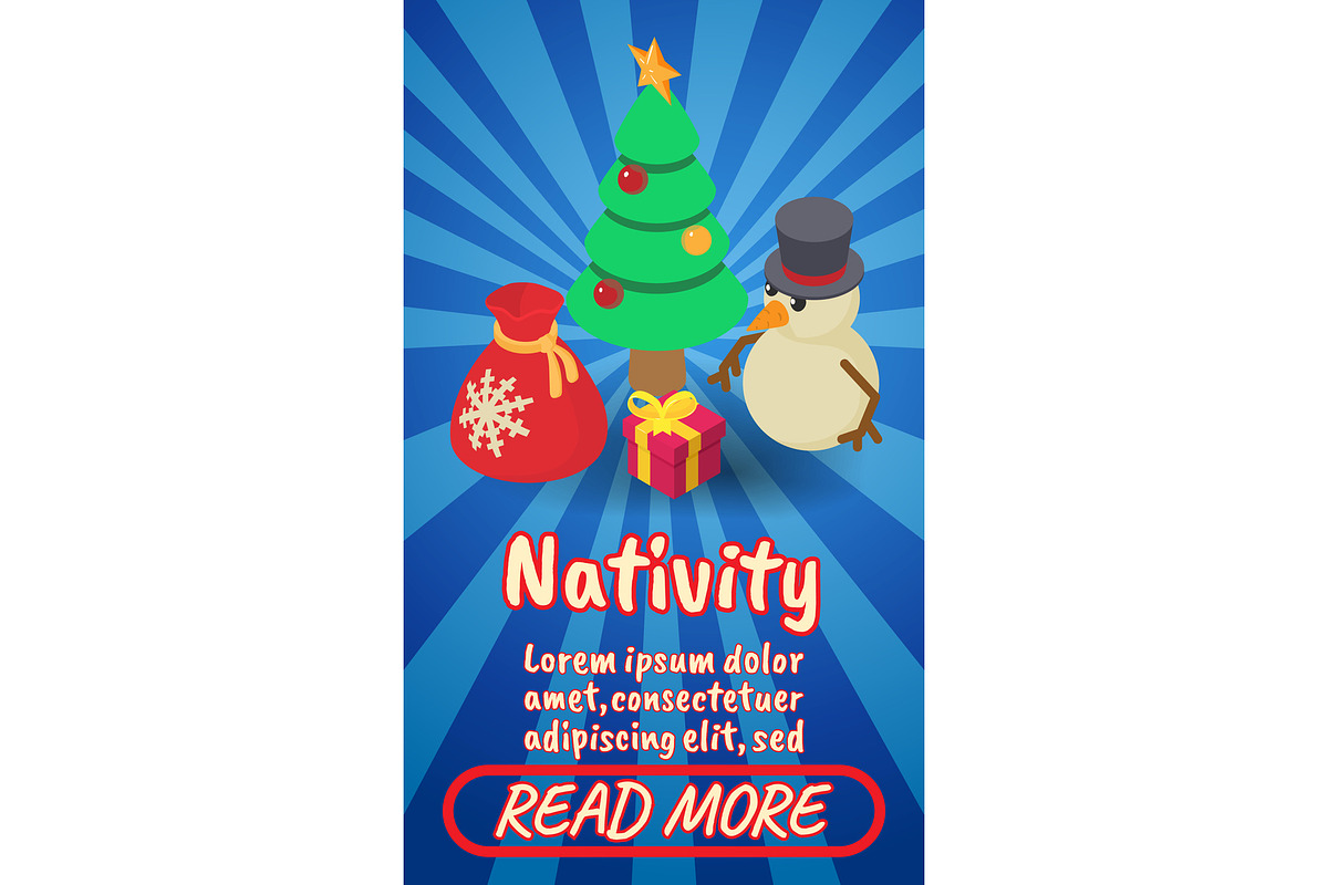 Nativity concept banner in Illustrations - product preview 8