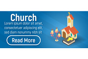 Church concept banner