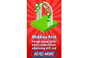Wedding arch concept banner