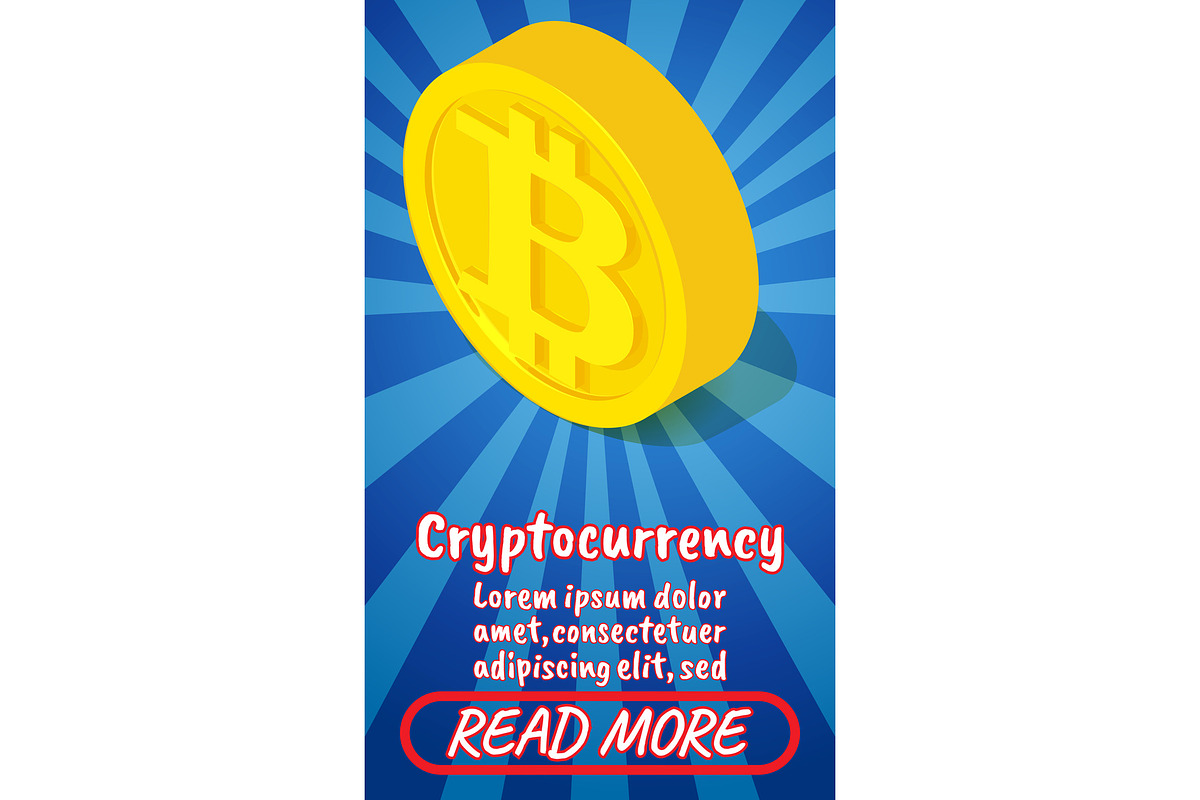 Cryptocureency concept banner in Illustrations - product preview 8