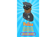 Police concept banner
