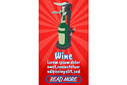 Wine concept banner