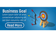Business goal concept banner