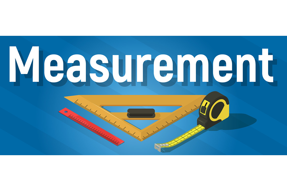 Measurement concept banner in Illustrations - product preview 8