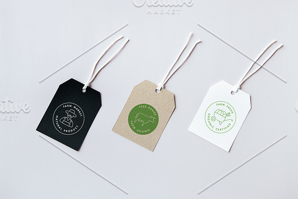 Organic food - logos and badges