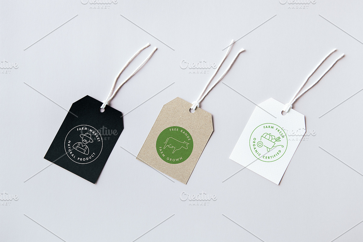 Organic food - logos and badges in Logo Templates - product preview 8