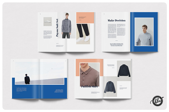 Canva Mens Outfit Lookbook | Mars in Magazine Templates - product preview 3
