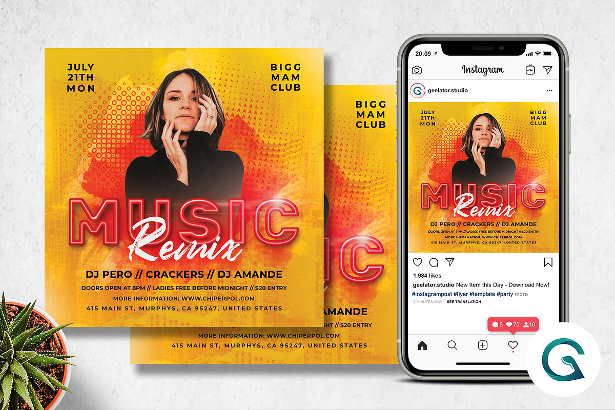 Music Remix Flyer in Flyer Templates - product preview 8