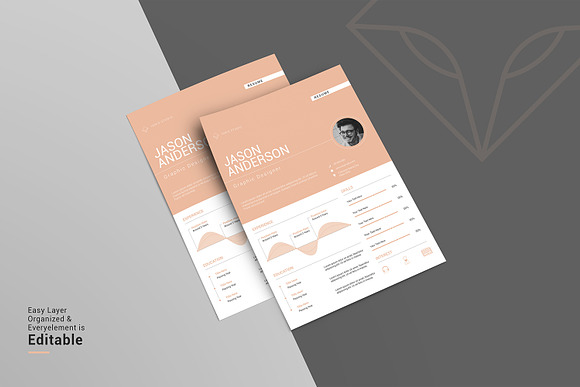 Minimal Resume Template in Resume Templates - product preview 1