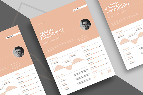 Minimal Resume Template in Resume Templates - product preview 2