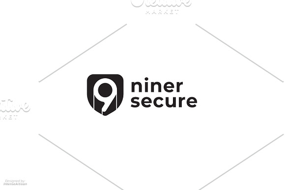 Niner - Nine Number Logo in Logo Templates - product preview 2
