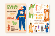Pajama party posters