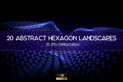 20 Abstract Hexagon Landscapes