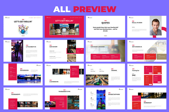 Bowling Google Slides Presentation in Google Slides Templates - product preview 4