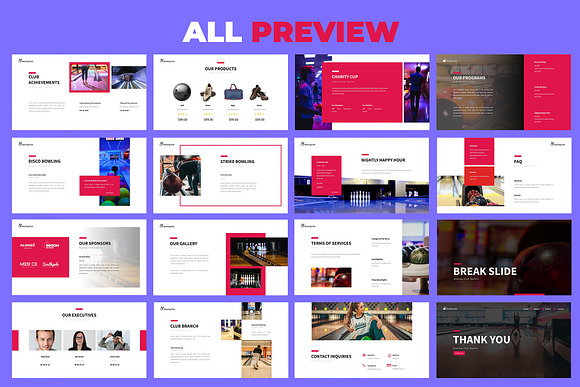 Bowling Google Slides Presentation in Google Slides Templates - product preview 5