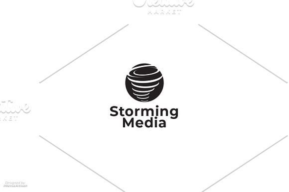 Storm Hurricane Media Logo in Logo Templates - product preview 2