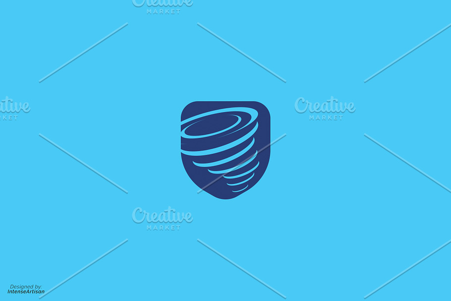 Storm Hurricane Media Logo in Logo Templates - product preview 8