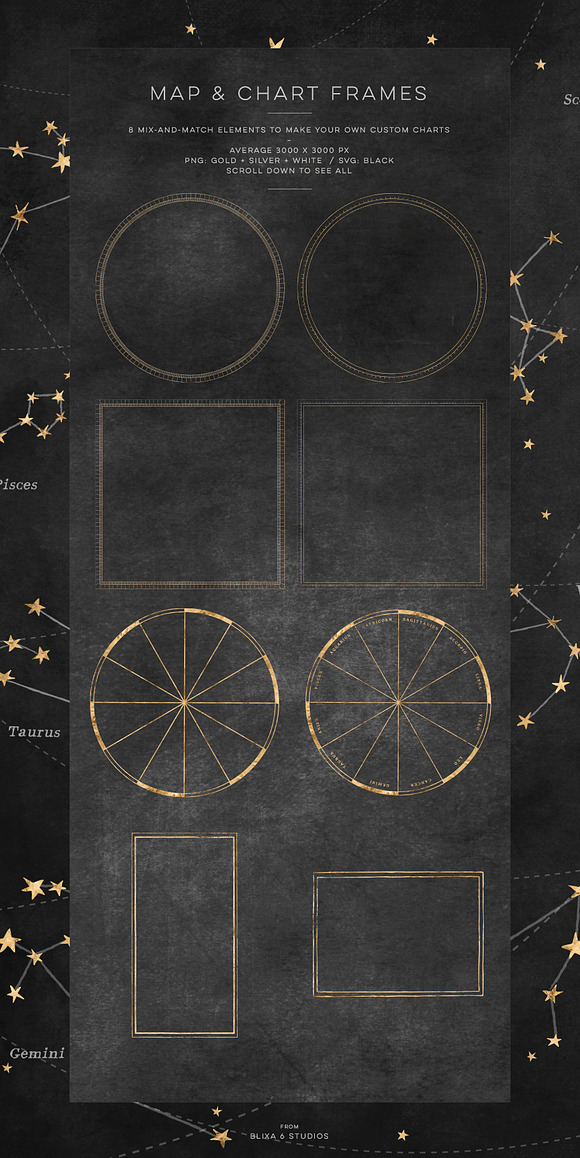 The Star Atlas: Golden Astrology Set in Objects - product preview 8