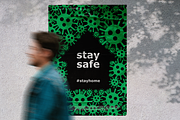 Stay Safe #stayhome Poster EPS SVG