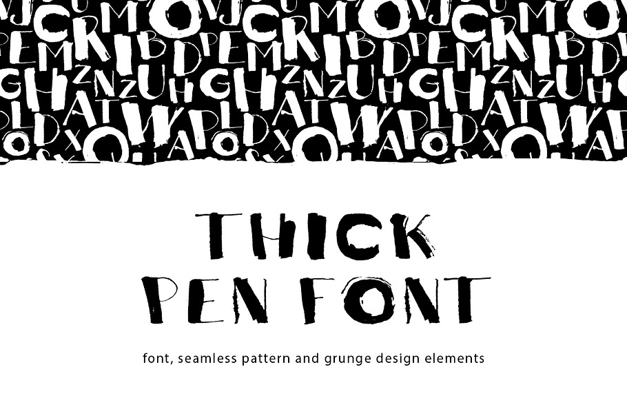 Thick Pen Font in Sans-Serif Fonts - product preview 8