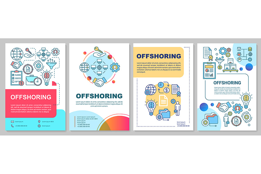 Offshoring brochure template layout in Brochure Templates - product preview 8