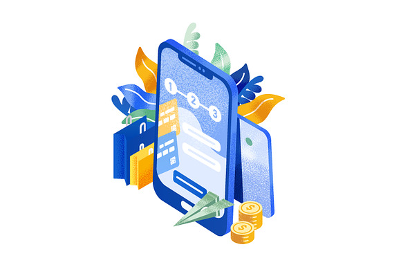 Mobile payments concept in Illustrations - product preview 1