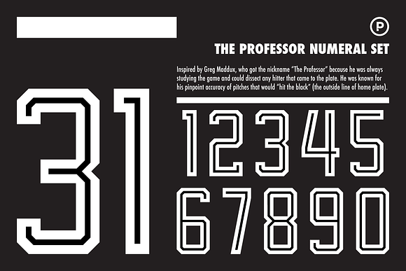 The Professor Numeral Set in Sans-Serif Fonts - product preview 4