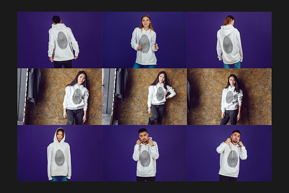 76 Hoodie Mock-Up Set in Mockup Templates - product preview 7