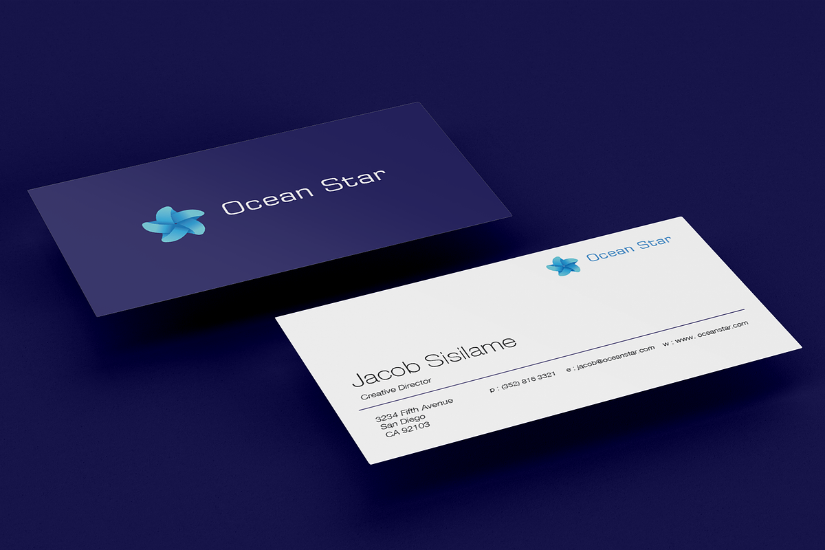 Simple Business Card for Company in Business Card Templates - product preview 8