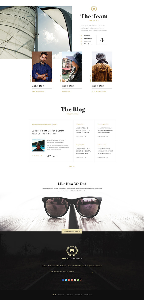Minicon HTML and PSD Template in HTML/CSS Themes - product preview 1