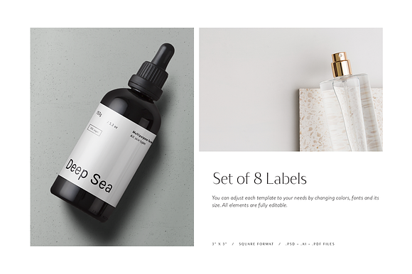Pack of Product Labels • Iórun in Stationery Templates - product preview 1