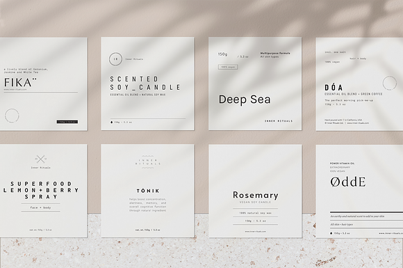 Pack of Product Labels • Iórun in Stationery Templates - product preview 4