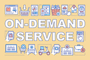 On demand service concepts banner