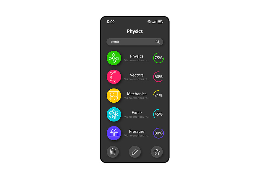 Learning physics interface in Mobile & Web Mockups - product preview 8