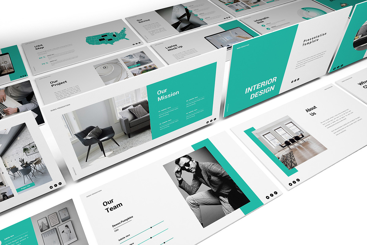 Rubix Interior Design Keynote in Keynote Templates - product preview 8