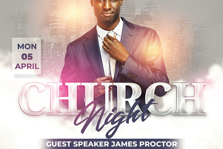 Church Flyer Template in Flyer Templates - product preview 8