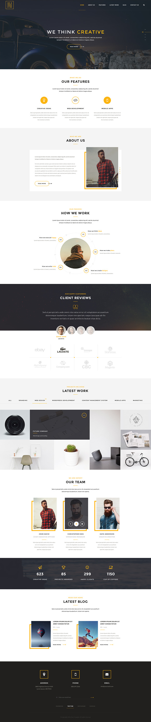 H4 Multipurpose HTML & PSD Template in HTML/CSS Themes - product preview 2