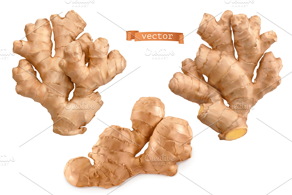 Ginger root, spice, healthy food in Icons - product preview 8