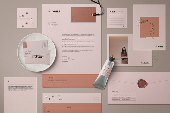 Brand Stationery Pack • Avarä in Stationery Templates - product preview 3