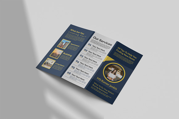 Real Estate Tri Fold Brochure in Brochure Templates - product preview 4