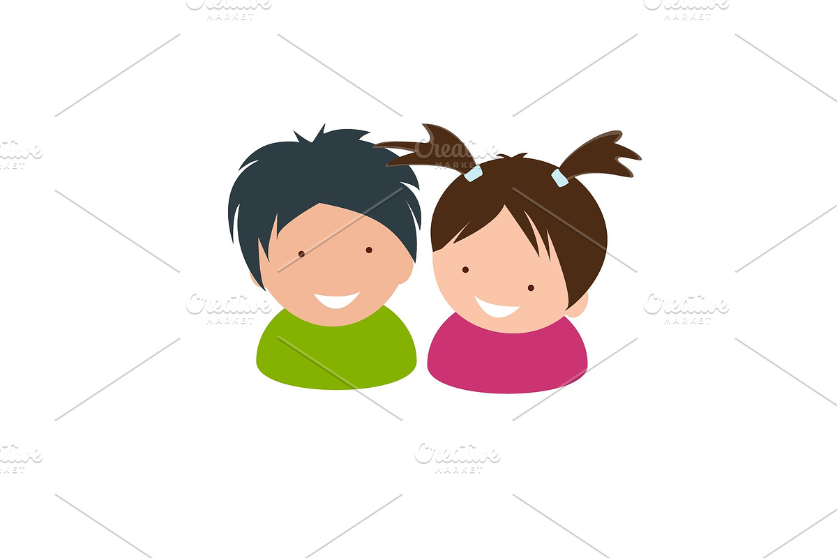 Kids icon vector illustration. Two in Illustrations - product preview 8