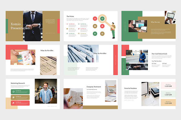 Xomio : Business Report Keynote in Keynote Templates - product preview 1